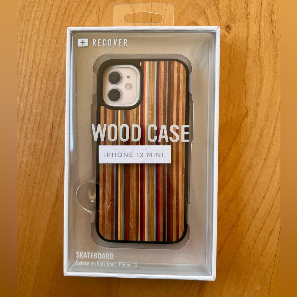 Recover iPhone 12 Mini Skateboard Wood Case